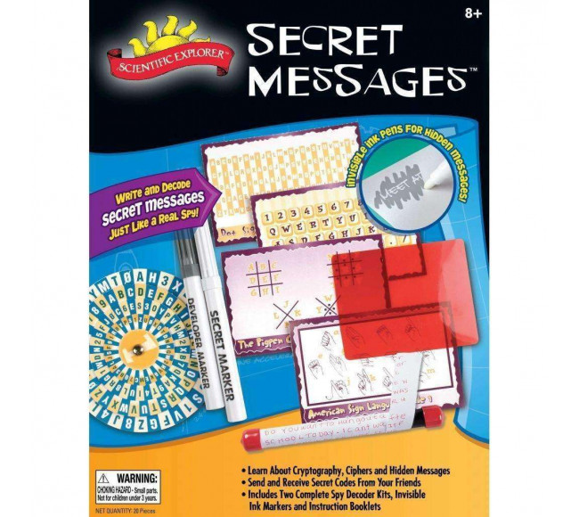 Scientific Explorer Secret Messages Kit Science Experiment Kits