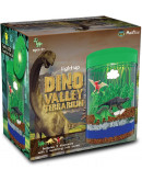 Dino World Terrarium Kit with 5 Dinosaur Toys and LED Light Science Experiment Kits