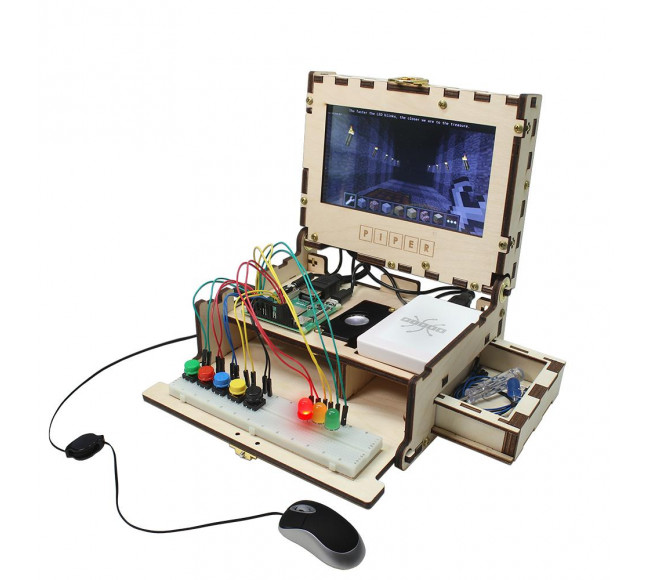 Piper Computer Kit with Raspberry Pi, Google Blockly, StoryMode, Games, Python, and Amazing Projects Engineering and Coding Kits