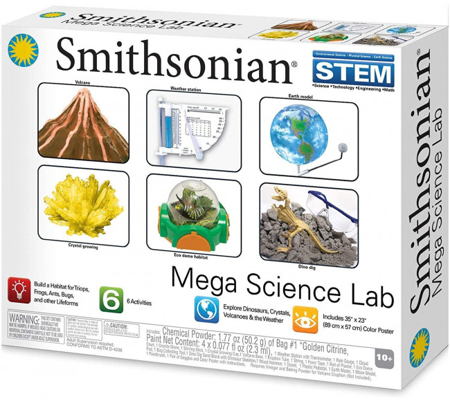 6 in 1 Science Experiments Lab by Smithsonian Science Experiment Kits