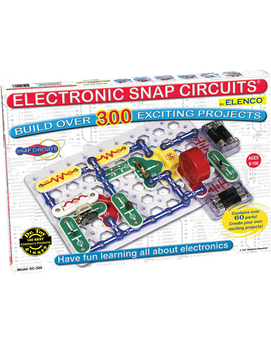 Snap Circuits 300-in-1 Experiments Learn Electronics Kit - The