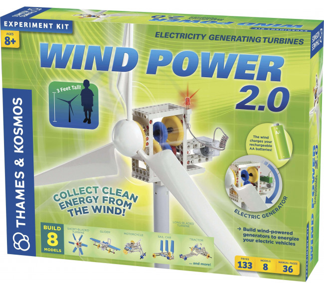 Wind Power 2.0 Clean Energy Experiment Kit 8-in-1 Science Experiment Kits